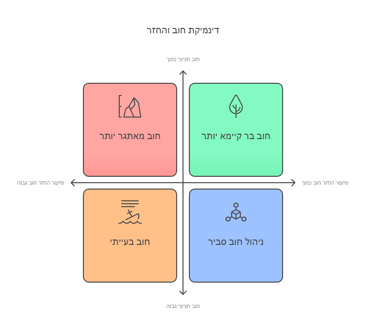 דינמיקת-חוב-והחזר - חוק חדלות פירעון ושיקום כלכלי בעיני בנק ישראל