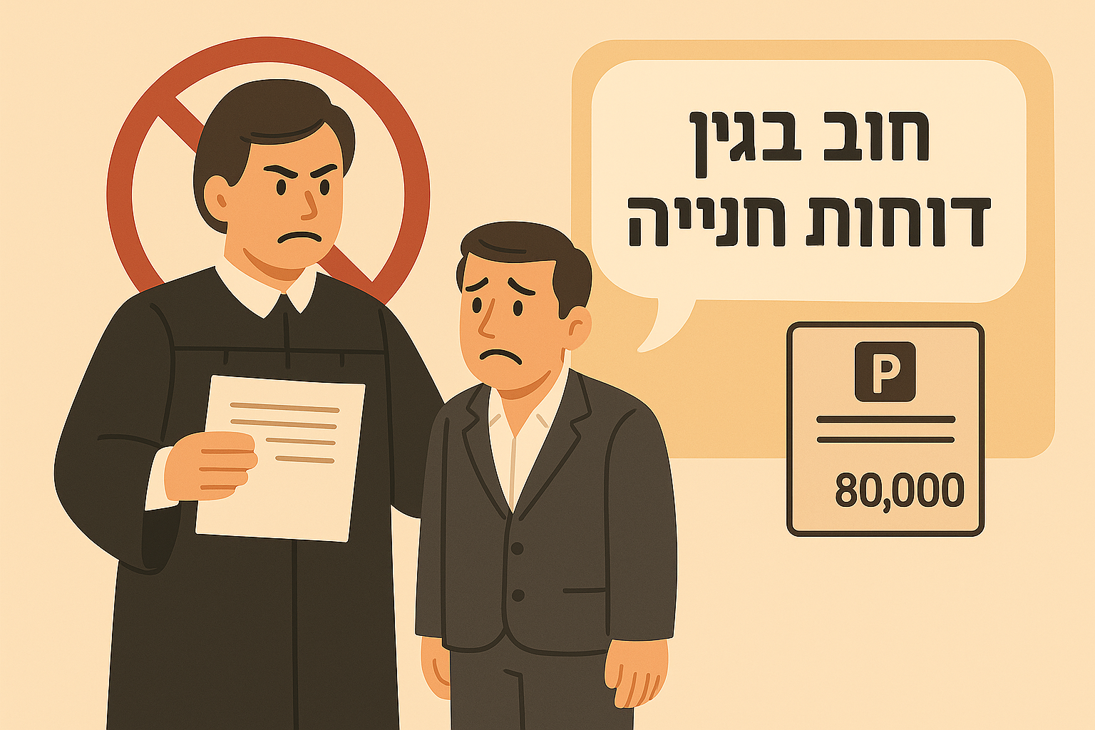 חדלות פירעון ושיקום כלכלי לא משחררת חוב של 80 אלף שקל על דוחות חנייה